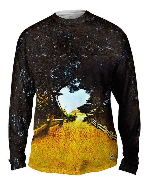 Heart At The Beach Mens Long Sleeve