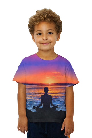 Kids Meditation Haleiwa Hawaii Sunset