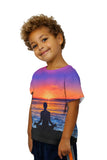 Kids Meditation Haleiwa Hawaii Sunset