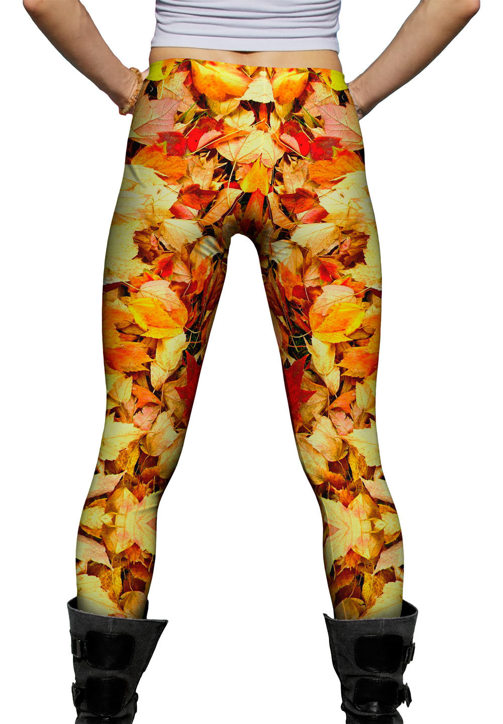 Autumn Leaves Womens Leggings Yizzam