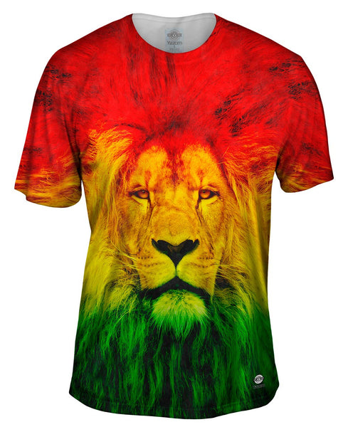 Rastafarian Lion Mens T-Shirt