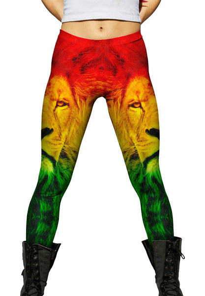 Rastafarian Lion Womens Leggings