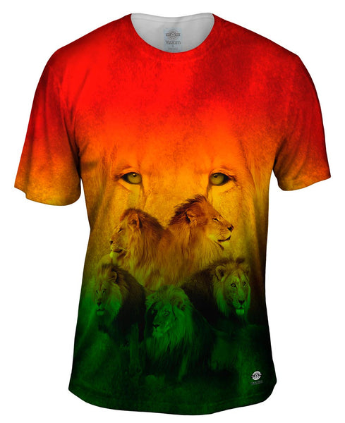Rasta Lion Pack Mens T-Shirt