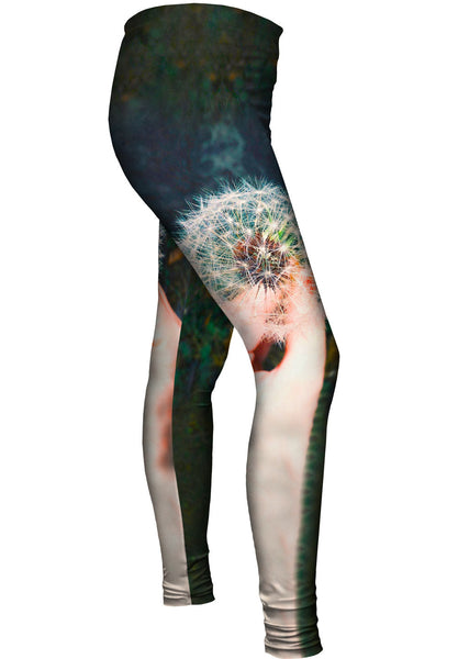 Just Blow Dandelion Womens Leggings