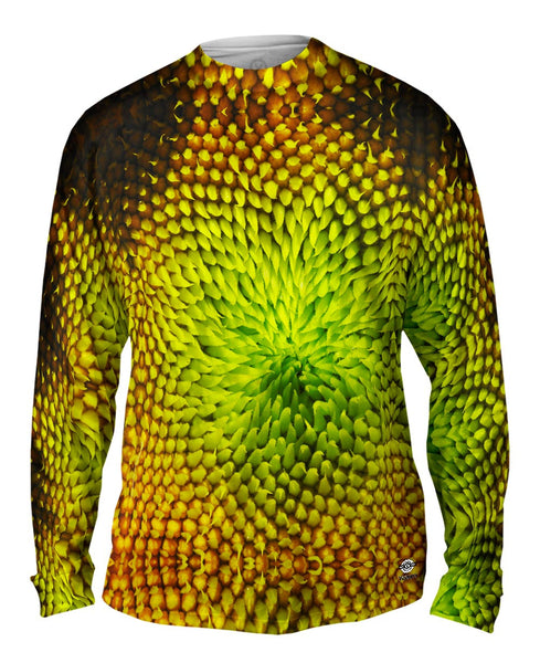 Sunflower Abstract&nbsp;Mens Long Sleeve