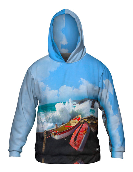 A Storm At Pors Loubous Mens Hoodie Sweater