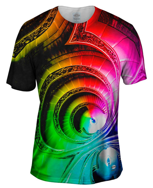 Vatican Museum Staircase Rainbow&nbsp;Mens T-Shirt