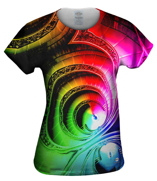 Vatican Museum Staircase Rainbow&nbsp;Womens Top