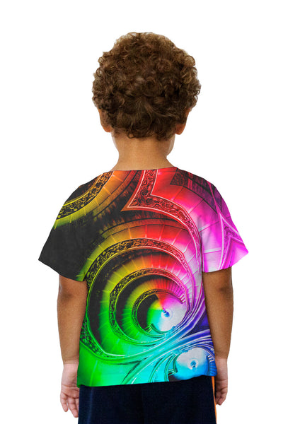 Kids Vatican Museum Staircase Rainbow Kids T-Shirt