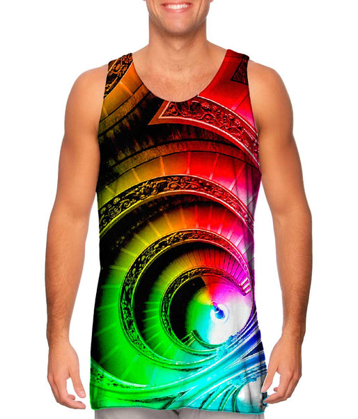 Vatican Museum Staircase Rainbow&nbsp;Mens Tank Top