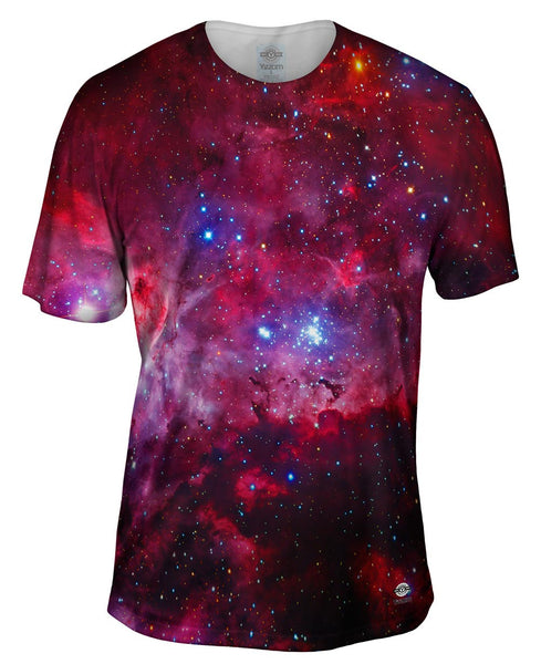 Great Carina Nebula Pink Space Galaxy Mens T-Shirt
