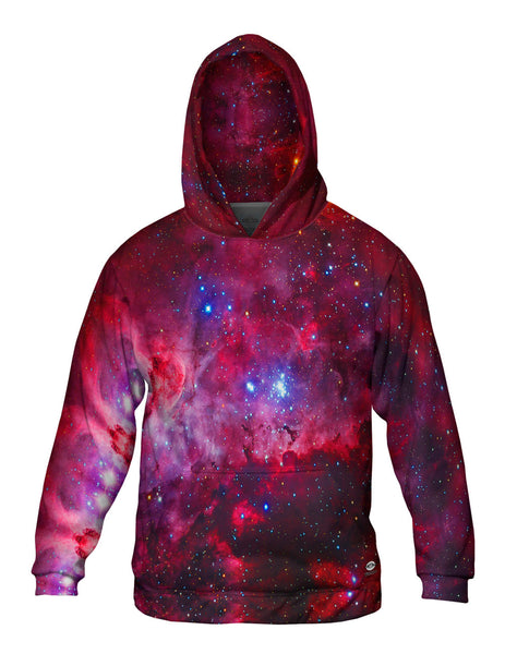 Great Carina Nebula Pink Space Galaxy Mens Hoodie Sweater