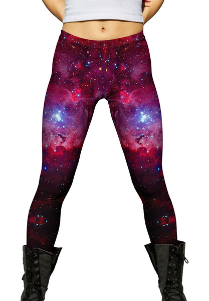 Great Carina Nebula Pink Space Galaxy Womens Leggings