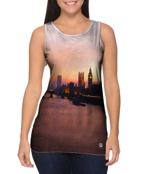 London Eye At Dusk Night&nbsp;Womens Tank Top
