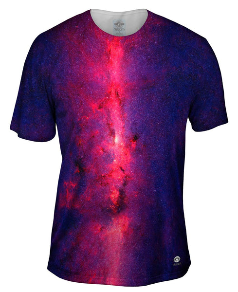 Space Center Of The Milky Way Galaxy Purple Mens T-Shirt