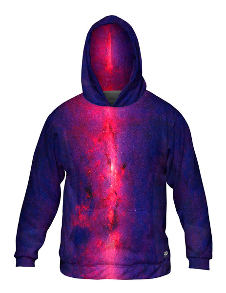 Space Center Of The Milky Way Galaxy Purple Mens Hoodie Sweater