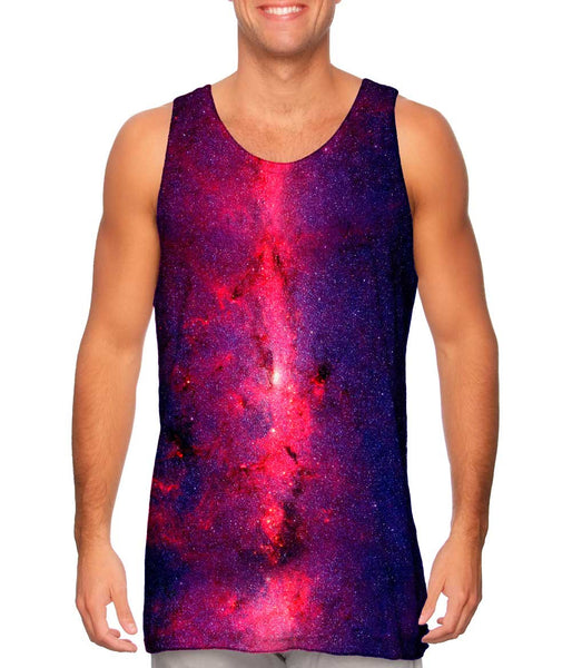 Space Center Of The Milky Way Galaxy Purple Mens Tank Top
