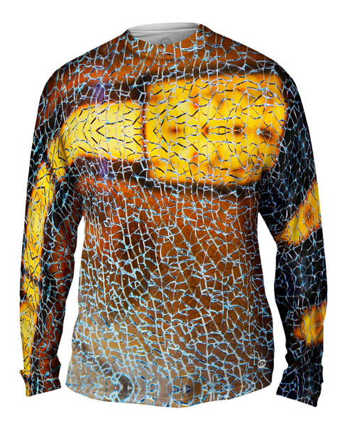 Shattered Pieces Glass Mens Long Sleeve
