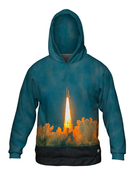 Space Shuttle Take Off Mens Hoodie Sweater