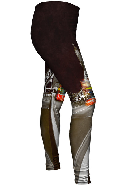 London Cliche Tower Bridge And Bus&nbsp;Womens Leggings