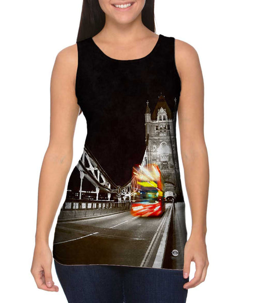 London Cliche Tower Bridge And Bus&nbsp;Womens Tank Top