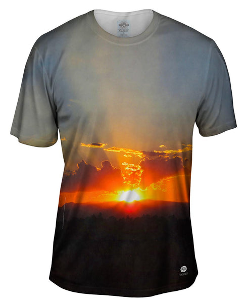 Sunset Over The Mountains&nbsp;Mens T-Shirt
