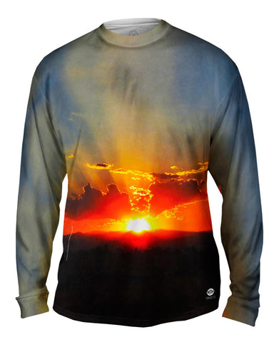 Sunset Over The Mountains