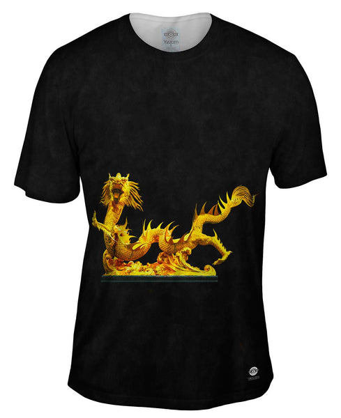 Golden Dragon Broncefigur Gold&nbsp;Mens T-Shirt