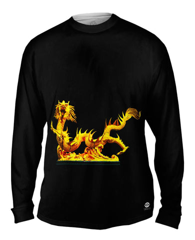 Golden Dragon Broncefigur Gold