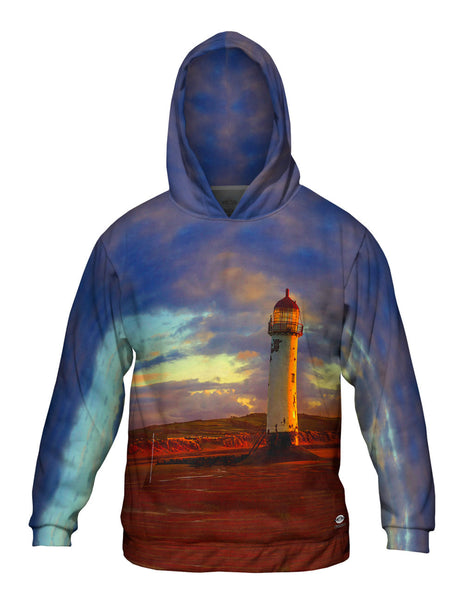 Abandoned But Not Forgotten Lighthouse Mens Hoodie Sweater