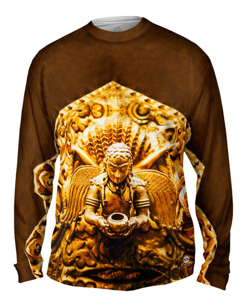 Swayambhunath Statue&nbsp;Mens Long Sleeve