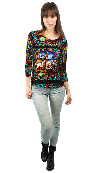 Purple Taj Mahal Sunset&nbsp;Womens 3/4 Sleeve