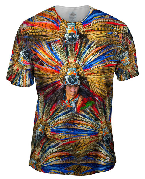 Aztec Tribal Warrior Mens T-Shirt