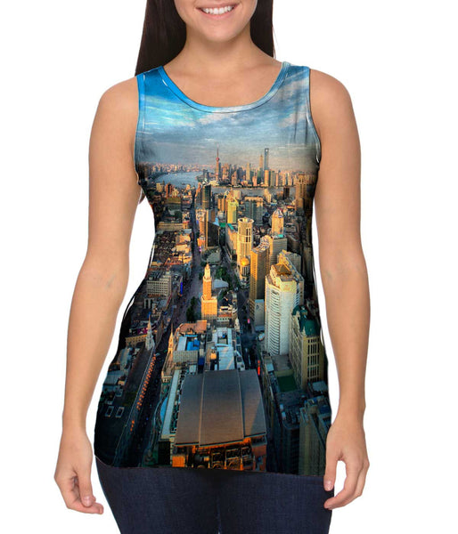 Shanghai City Scape&nbsp;Womens Tank Top