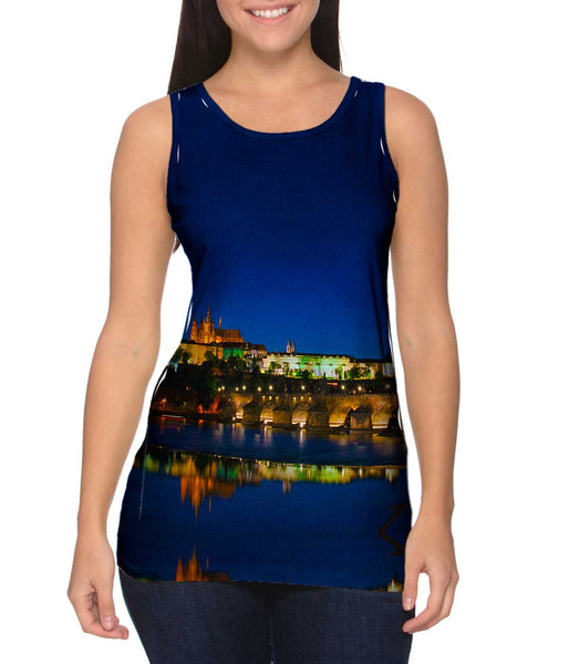 Charles Bridge At - Night Womens Tank Top