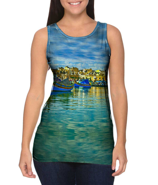 Boats Off Malta Womens Tank Top