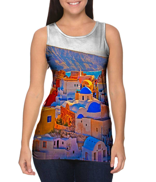 Santorini Oia Village&nbsp;Womens Tank Top