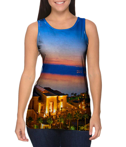 Dead Sea Looking - At - The - West - Bank Womens Tank Top