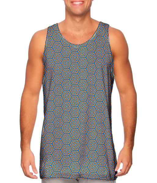 Optical Illusion Jazz Swirl Mens Tank Top