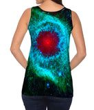Space Galaxy Helix Nebula Green
