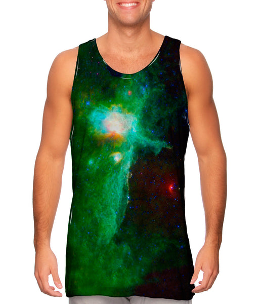 Space Galaxy Flame Nebula&nbsp;Mens Tank Top