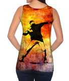 Graffiti Banksy Flower Throw