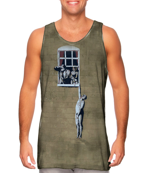 Graffiti Banksy Window Lover Mens Tank Top