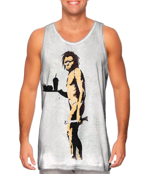 Graffiti Banksy Apeman Fast Food Hunter&nbsp;Mens Tank Top
