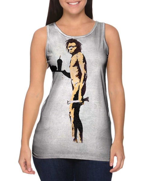Graffiti Banksy Apeman Fast Food Hunter&nbsp;Womens Tank Top
