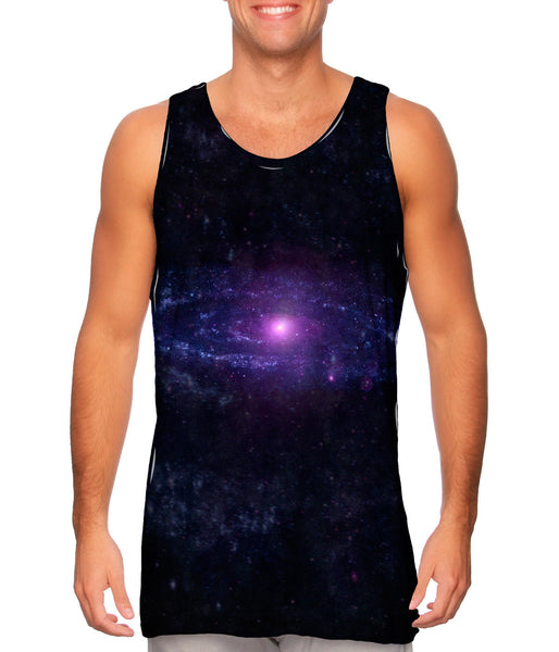 Space Galaxy Ultraviolet Andromeda Galaxy Mens Tank Top
