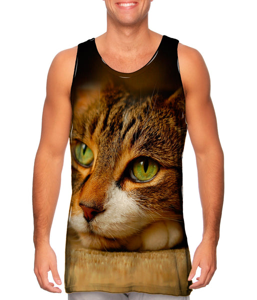 Calm Cute Cat Mens Tank Top