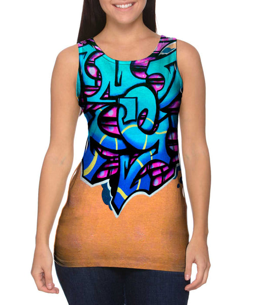 Graffiti Blue Diamond&nbsp;Womens Tank Top