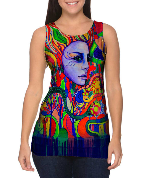 Graffiti Face The Future Neon&nbsp;Womens Tank Top