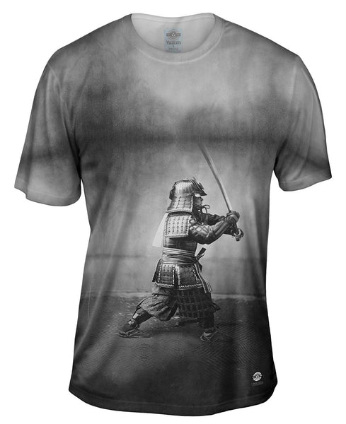 Japanese Samurai With Sword Mens T-Shirt